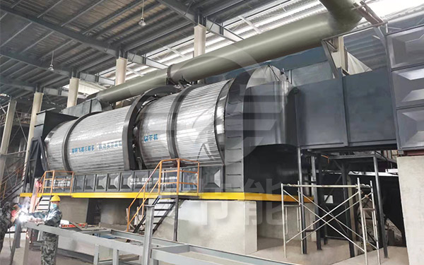 新型啤酒糟烘干機運行現場 新型啤酒糟烘干機運行現場